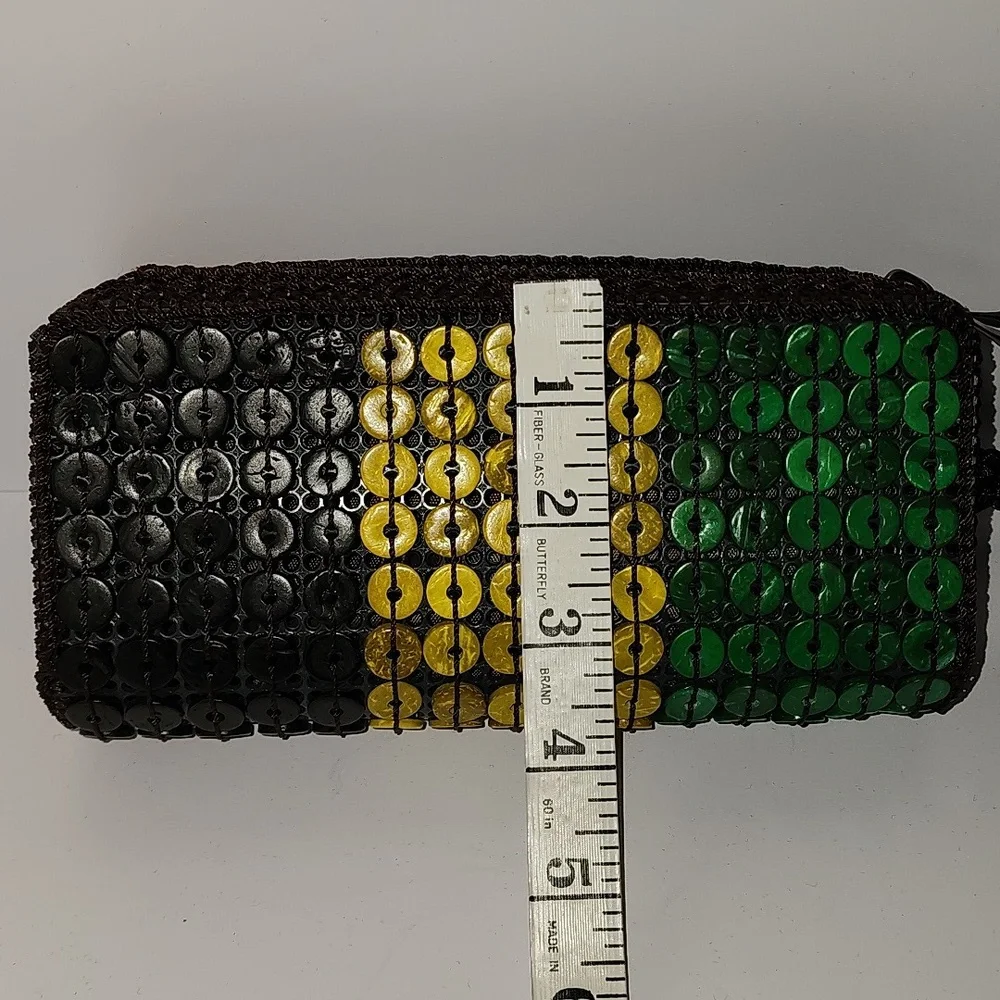 Jamaica Wallet  - Green, Yellow, Brown